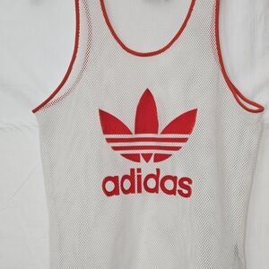 Adidas Mesh Tank Orange Flocked UK